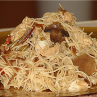 Karışık Spagetti Tavuk Göğüslü  ve Sebzeli