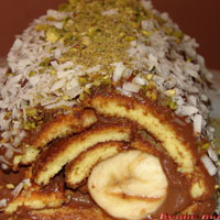 Rulo Muzlu Cikolatali Pasta