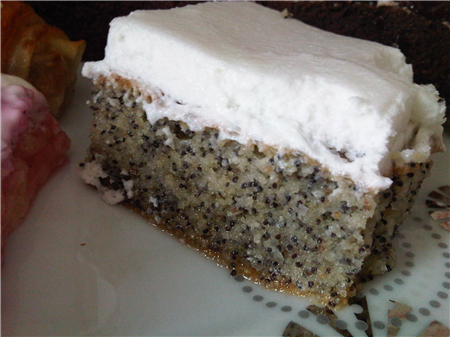 haşhaşlı irmik tatlısı